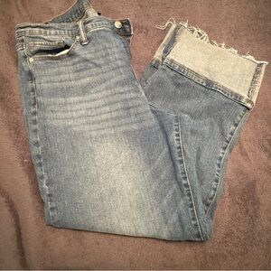 Casual Denim Cropped Jeans